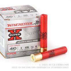 25 Rounds of .410 Ammo by Winchester - 11/16 ounce #6 shot