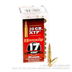 500 Rounds of .17 HMR Ammo by Hornady Varmint Express - 20gr XTP JHP