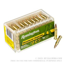 50 Rounds of .17 HMR Ammo by Remington Magnum Rimfire - 20gr JSP