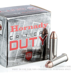 250 Rounds of .357 Mag Ammo by Hornady Critical Duty - 135gr JHP