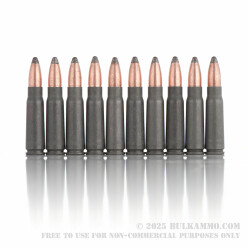 20 Rounds of 7.62x39mm Ammo by Brown Bear - 125gr SP