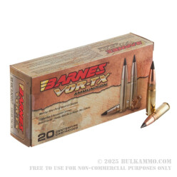 20 Rounds of .300 AAC Blackout Ammo by Barnes VOR-TX- 120gr Polymer Tipped