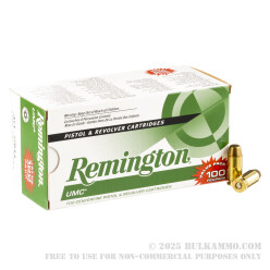 100 Rounds of .40 S&W Ammo by Remington - 180gr MC