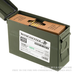 420 Rounds of 5.56x45 Ammo by Winchester in Ammo Can - 62gr FMJ M855