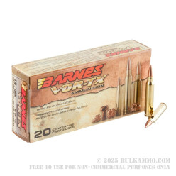 20 Rounds of 5.56x45 Ammo by Barnes VOR-TX - 62gr TSX