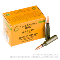 1500 Rounds of 5.45x39 Ammo by Tela Impex - 65gr FMJ