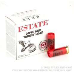 250 Rounds of 12ga Ammo by Estate Cartridge - 1 1/8 ounce #8 shot