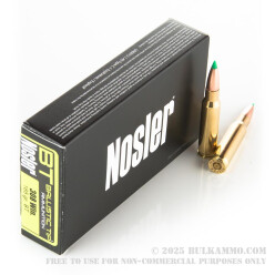 20 Rounds of .308 Win Ammo by Nosler Ammunition - 165gr Nosler Ballistic Tip