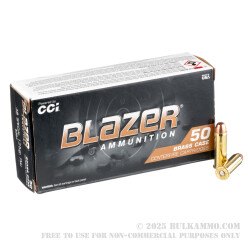 50 Rounds of .38 Spl Ammo by Blazer Brass - 125gr FMJ