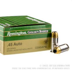 25 Rounds of .45 ACP Ammo by Remington - 230gr JHP