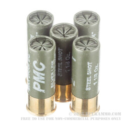 12 ga - 2-3/4" - 1 1/8 oz. - Steel #2 Shot - High Velocity Magnum Steel Load - PMC - 250 Rounds