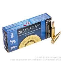 20 Rounds of .243 Win Ammo by Federal Power-Shok - 80gr SP