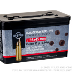 500 Rounds of 5.56x45 Ammo by Prvi Partizan Rangemaster - 55gr FMJBT