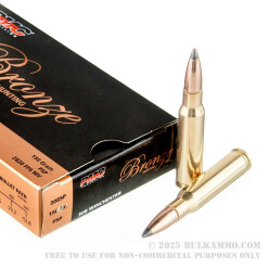 800 Rounds of .308 Win Ammo by PMC Bronze Hunting - 150gr SP