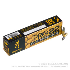 100 Rounds of .22 LR Ammo by Browning PRO22 - 40gr LRN