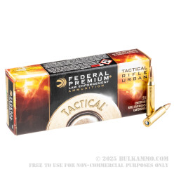 20 Rounds of .223 Ammo by Federal Tactical TRU - 55gr Sierra GameKing HPBT