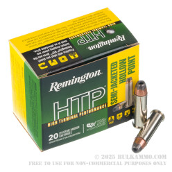 20 Rounds of .38 Spl +P Ammo by Remington HTP - 110gr SJHP