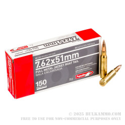 500 Rounds of 7.62x51mm Ammo by Aguila - 150gr FMJ