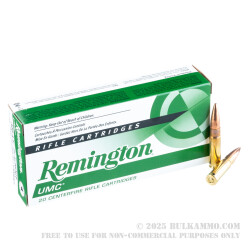 20 Rounds of .300 AAC Blackout Ammo by Remington - 120gr OTM