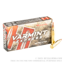 20 Rounds of .223 Ammo by Hornady - 55gr V-Max