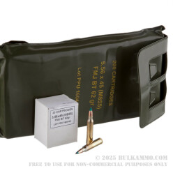 200 Rounds of 5.56x45 Ammo by Prvi Partizan Battle Pack - 62gr FMJBT M855