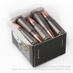 1000 Rounds of 7.62x39mm Ammo by Wolf Ukraine - 123gr HP