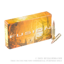 20 Rounds of .308 Win Ammo by Federal Fusion - 150gr Bonded SP