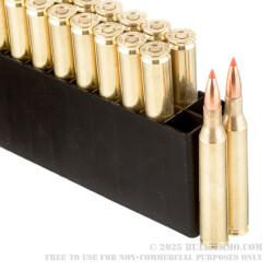 20 Rounds of 25-06 Remington Ammo by Hornady Superformance - 117gr SST