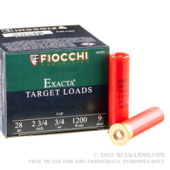 250 Rounds of 28ga Ammo by Fiocchi -  #9 shot