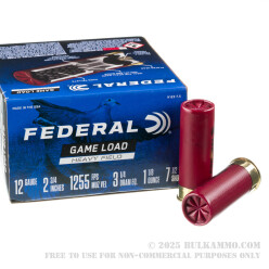 250 Rounds of 12ga Ammo by Federal Game-Shok - 2 3/4" 1 1/8 ounce #7 1/2 shot