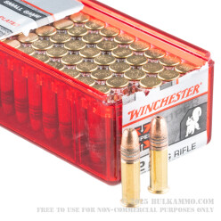 100 Rounds of .22 LR Ammo by Winchester - 37gr CPHP - High Velocity