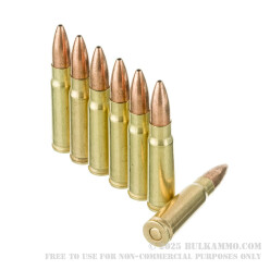 500 Rounds of 7.62x39mm Ammo by Golden Bear - 123gr JHP