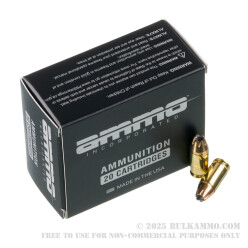 200 Rounds of .380 ACP Ammo by Ammo Inc. - 90gr JHP