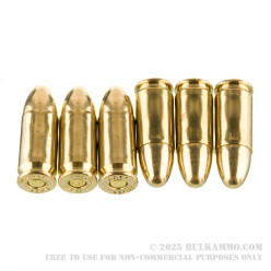 1000 Rounds of 9mm Ammo by Veteran Ammo - 115gr FMJ