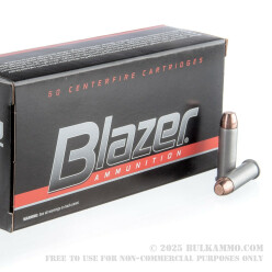 50 Rounds of .38 Spl +P Ammo by Blazer - 158gr FMJ