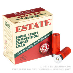 250 Rounds of 12ga Ammo by Estate Super Sport Competition Target - 1 ounce #7 1/2 shot