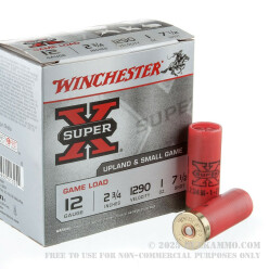 250 Rounds of 12ga Ammo by Winchester Super-X - 1 ounce #7 1/2 shot