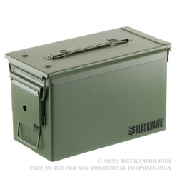 1 Brand New Mil-Spec .50 Cal M2A1 Green Ammo Can