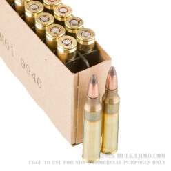 20 Rounds of 5.56x45 Ammo by Winchester - 50 gr Frangible