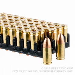 50 Rounds of 9mm NATO Ammo by Magtech - 124gr FMJ