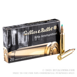 20 Rounds of .204 Ruger Ammo by Sellier & Bellot - 32 gr PTS