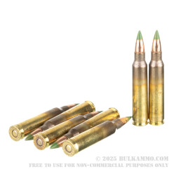 20 Rounds of 5.56x45 Ammo by Winchester - 62gr FMJ M855