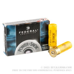 5 Rounds of 20ga Ammo by Federal -  #3 Buck