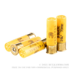 5 Rounds of 20ga Ammo by Federal -  #3 Buck