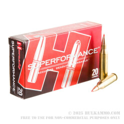 20 Rounds of .243 Win Ammo by Hornady Superformance - 80gr GMX