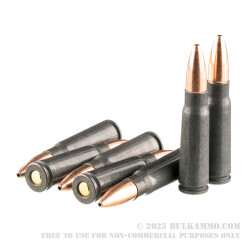 20 Rounds of 7.62x39mm Ammo by Wolf WPA Polyformance - 123gr HP