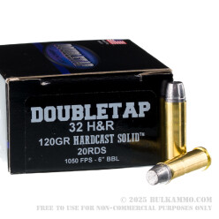 20 Rounds of .32 H&R Magnum Ammo by Doubletap - 120gr Hard Cast