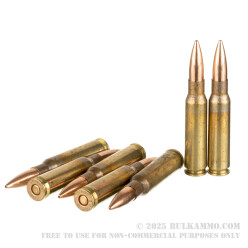 20 Rounds of 7.62x51 Ammo by Winchester Service Grade - 175gr HPBT MatchKing M118LR