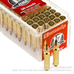 50 Rounds of .17HMR Ammo by Hornady - 15.5gr - NTX Polymer Tipped