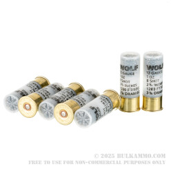 250 Rounds of 12ga Ammo by Wolf Target Sport - 1 ounce #8 shot